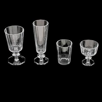 GLASSERVISDELAR, 52 st, "Karlberg", Elis Bergh, Kosta Boda, 1900-tal.
