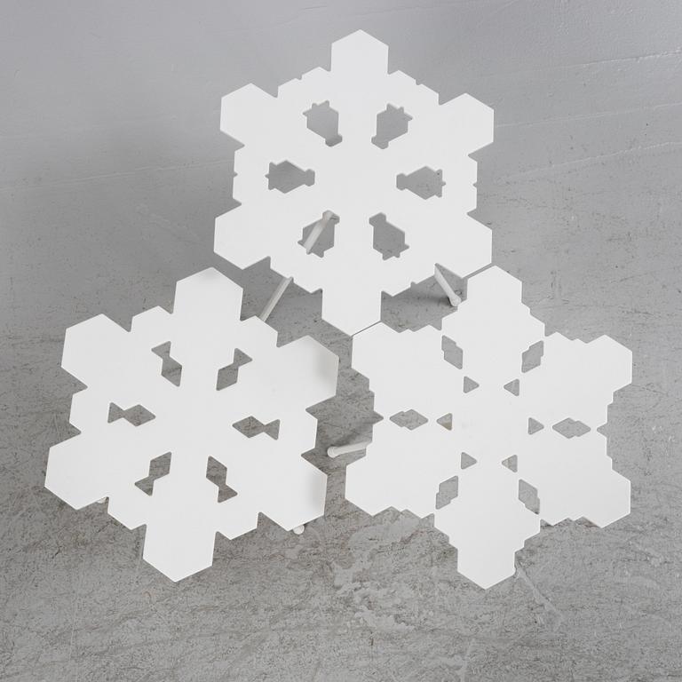 Claesson Koivisto Rune, side table, set of 3, "Snowflake", OFFECCT, 21st century.