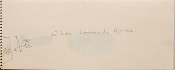 Madeleine Pyk, Sketchbook "One day in the Sahara, thought the Lejonson.....".