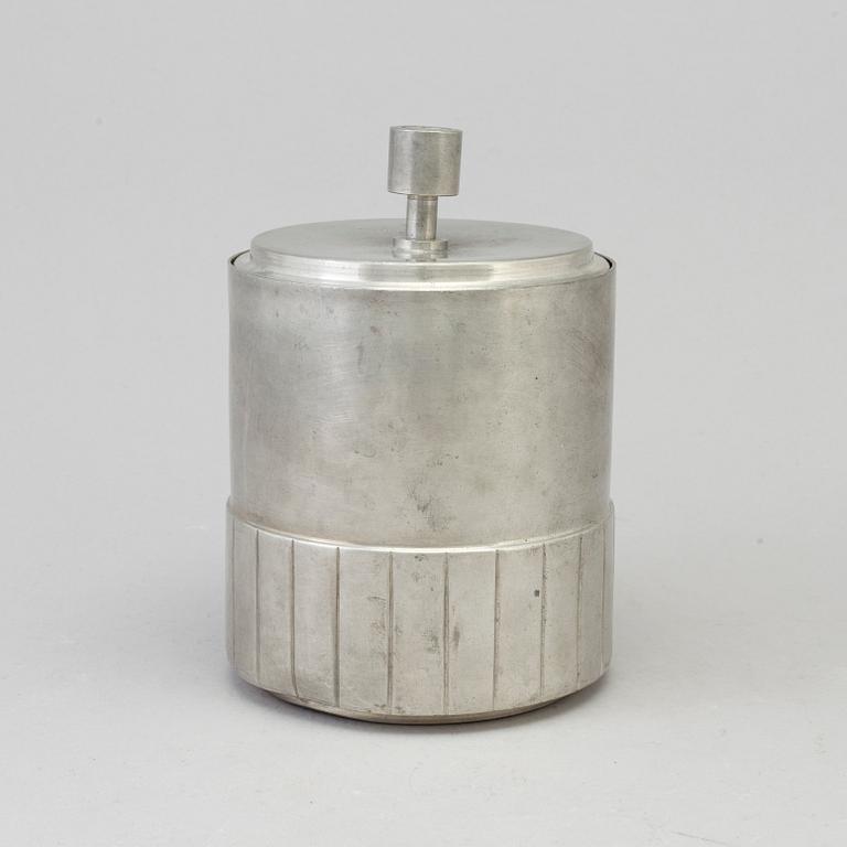 GAB, burk med lock, tenn, 1930.