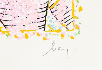 ENRICO BAJ, blandteknik, signerad och numrerad 4/20.