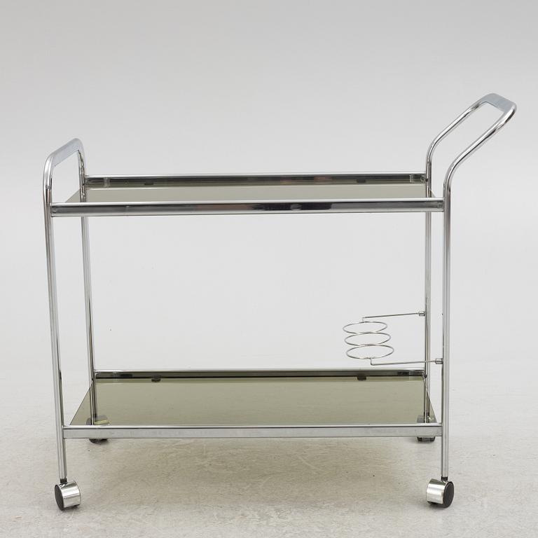 A serving trolley, 1980s.