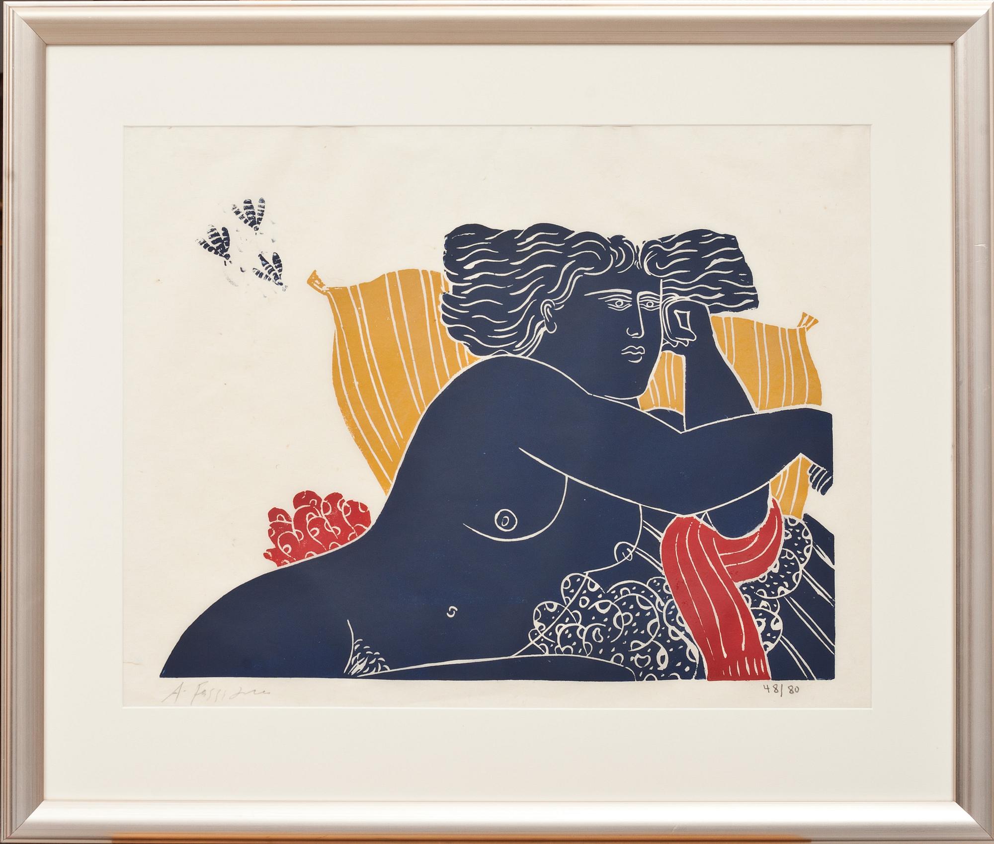 ALEXANDRE FASSIANOS, färglitografi, signerad och numrerad 48/80.