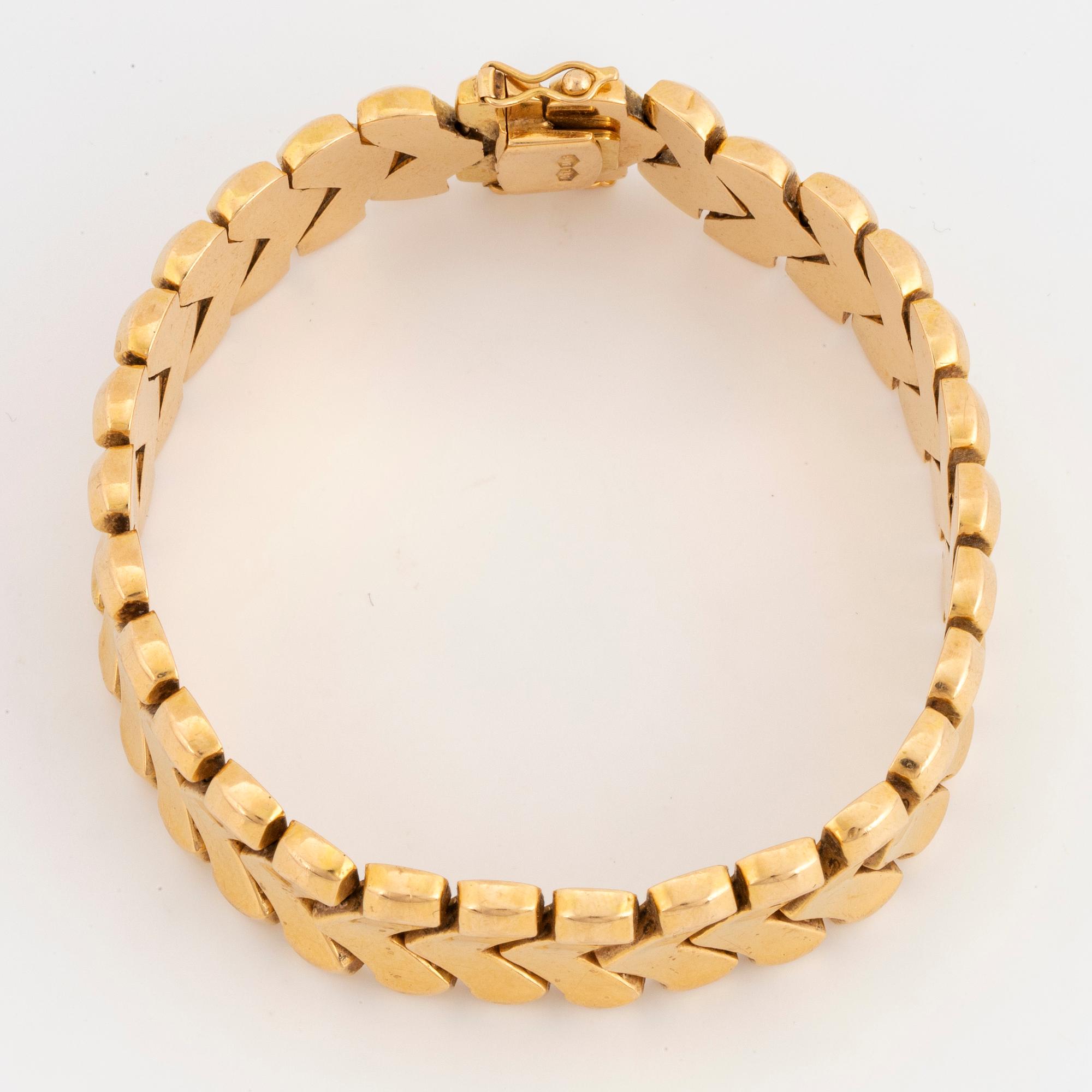 ARMBAND, 18K guld.
