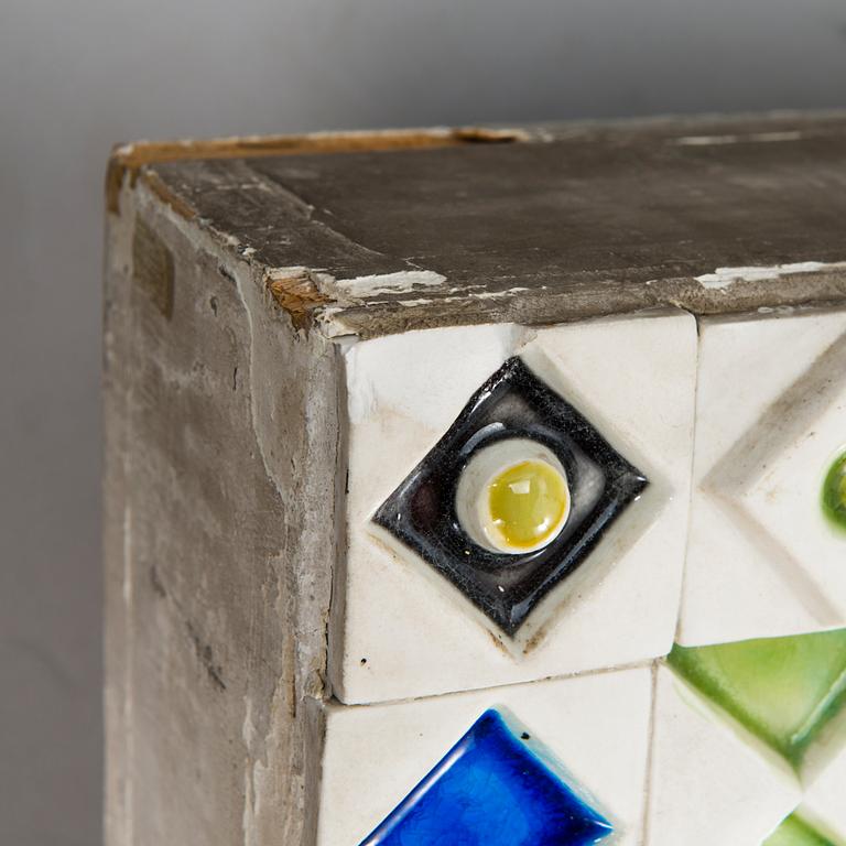 RUT BRYK, a porcelain relief, 'Candy' signed Rut Bryk 1970.