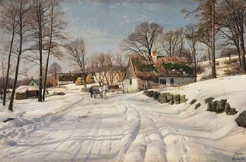 660. Peder Mork Mönsted, Winter in Jyderup.
