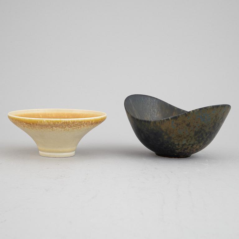 Two Swedish stoneware bowls.