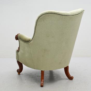 FÅTÖLJ, nyrokoko, 1800-talets slut.