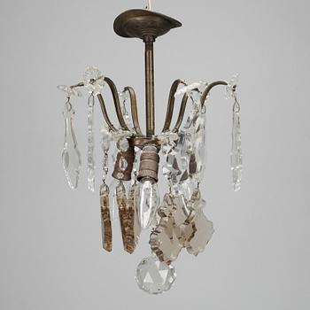 LJUSKRONA, rokokostil, 1900-tal. Höjd: 36 cm.