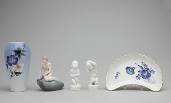 PARTI PORSLIN, 5 delar, Royal Copenhagen och Bing och Gröndahl.