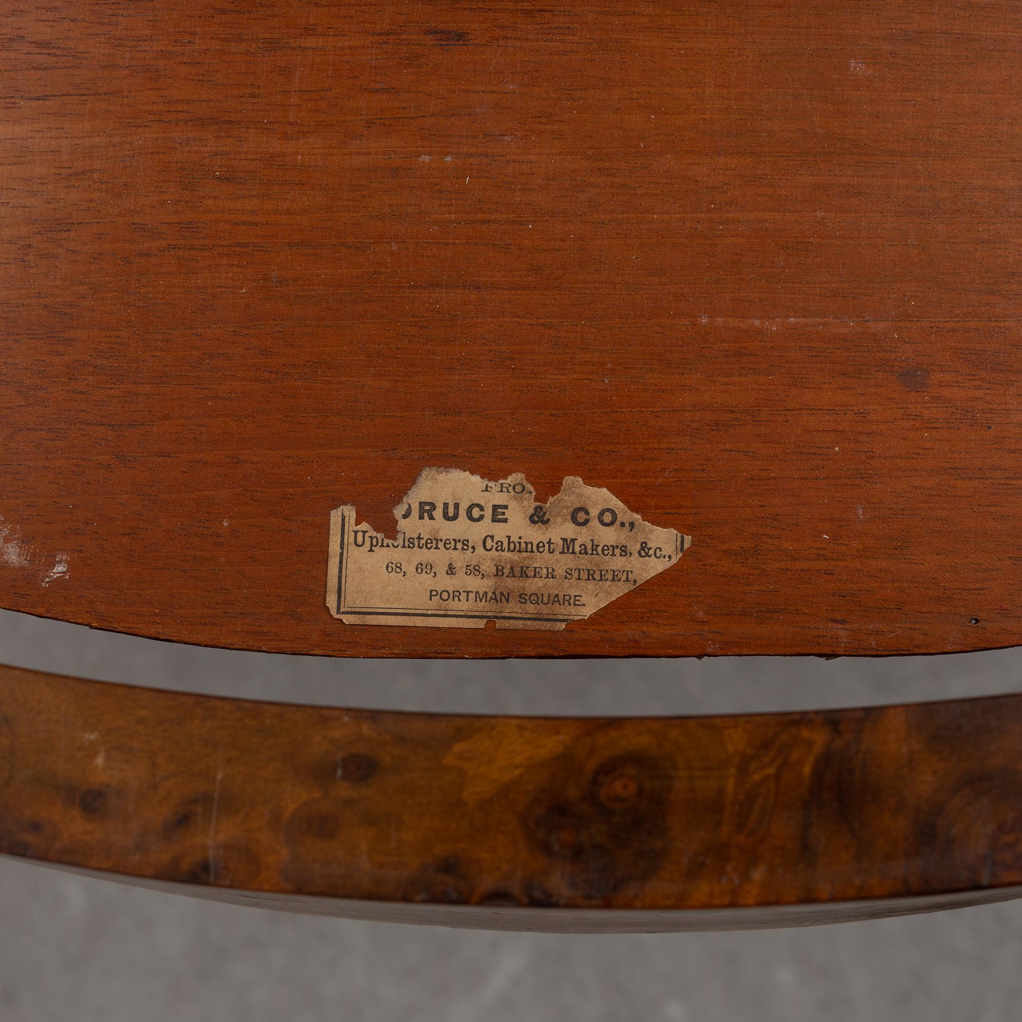 a rococo-style table/desk from England in the late 19th century.