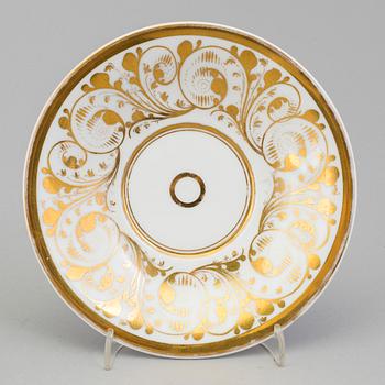 A CUP AND SAUCER, porcelain, KPM, Königliche Porzellan-Manufaktur Berlin, early 19th century.