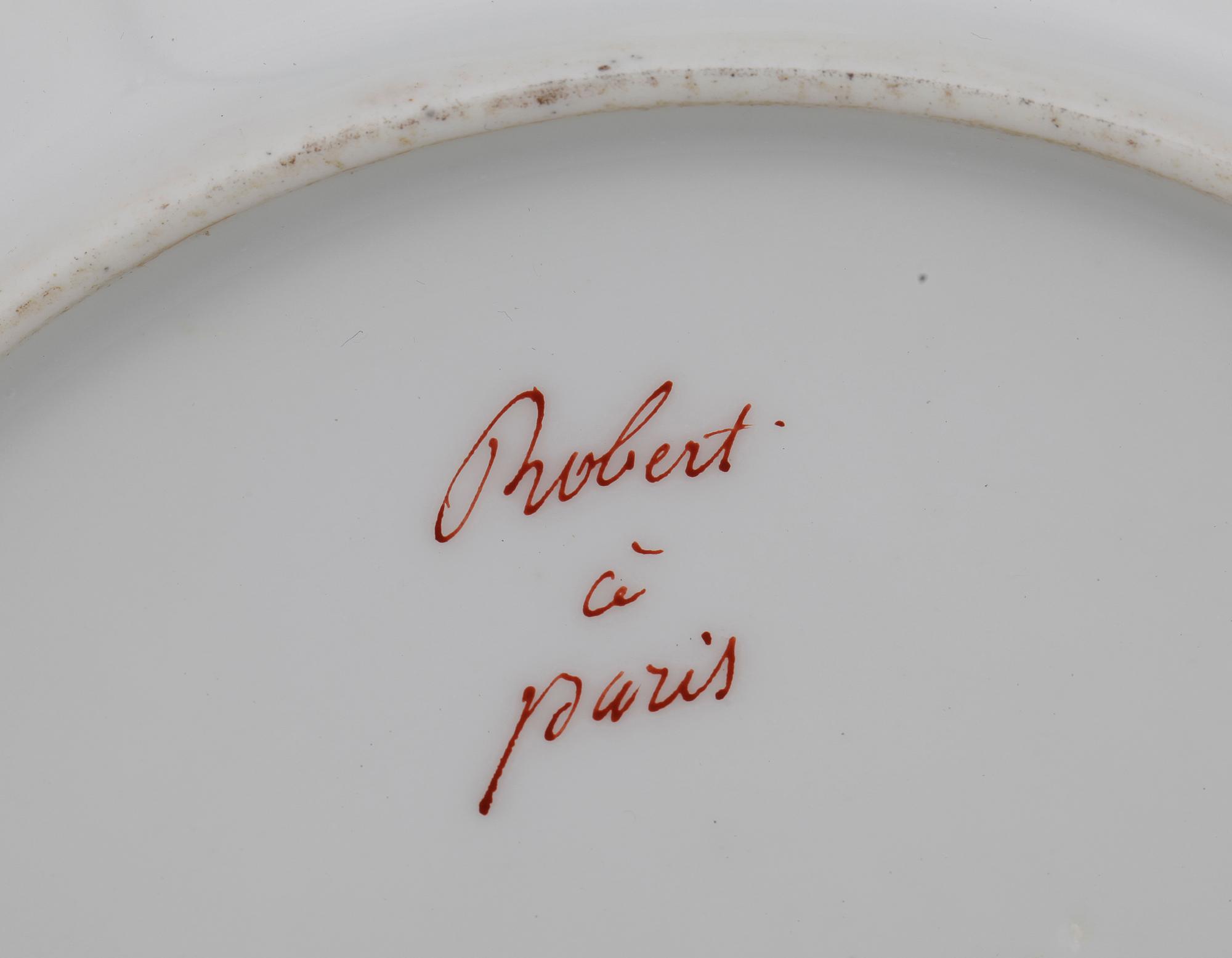 TALLRIKAR, ett par, porslin, empire, 1800-tal.