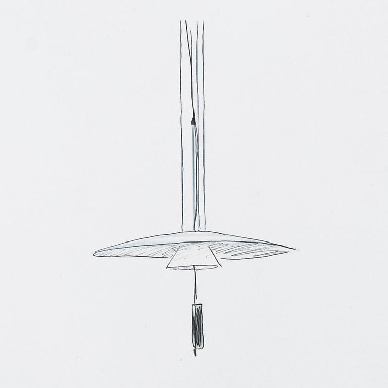 A "Flamingo 1527" ceiling lamp, Vibia, Spain.