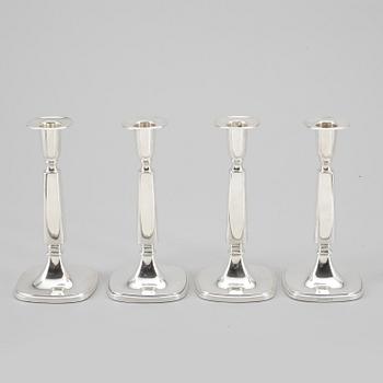 LJUSSTAKAR, 4 st, silver, Tore Eldh, Ceson, Göteborg. bla 1987.