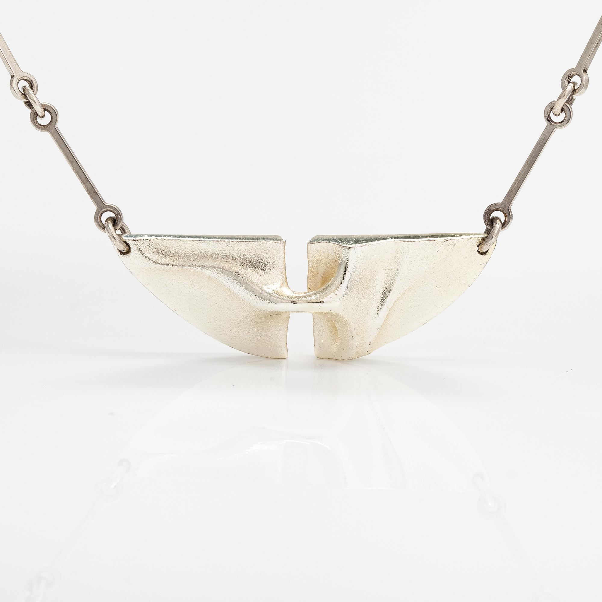 Björn Weckström, A sterlingsilver necklace "Styx". Lapponia 1997.