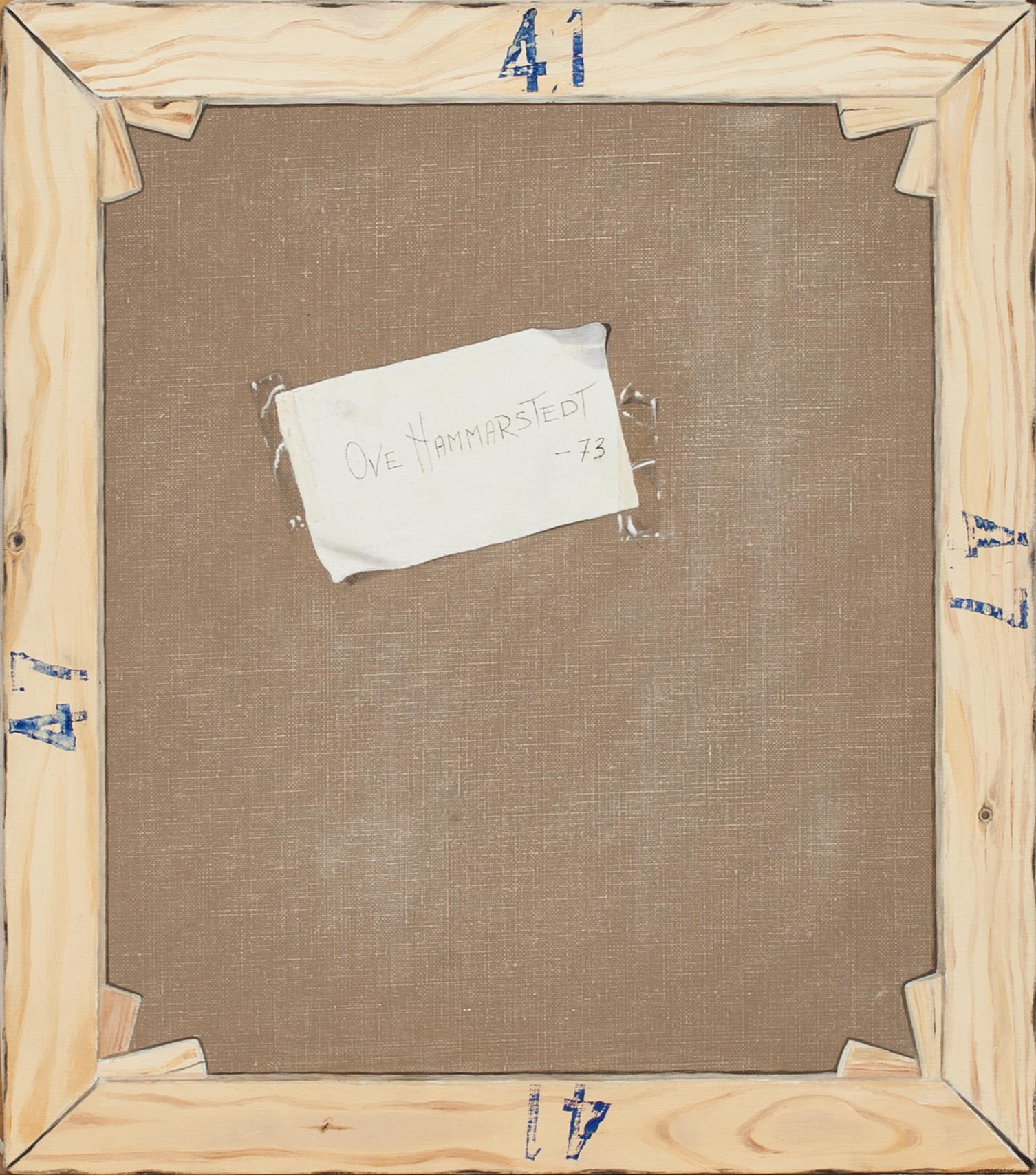 OVE HAMMARSTEDT, olja på duk. Signerad och daterad -73. Säljes till förmån för "Läkare utan gränser".