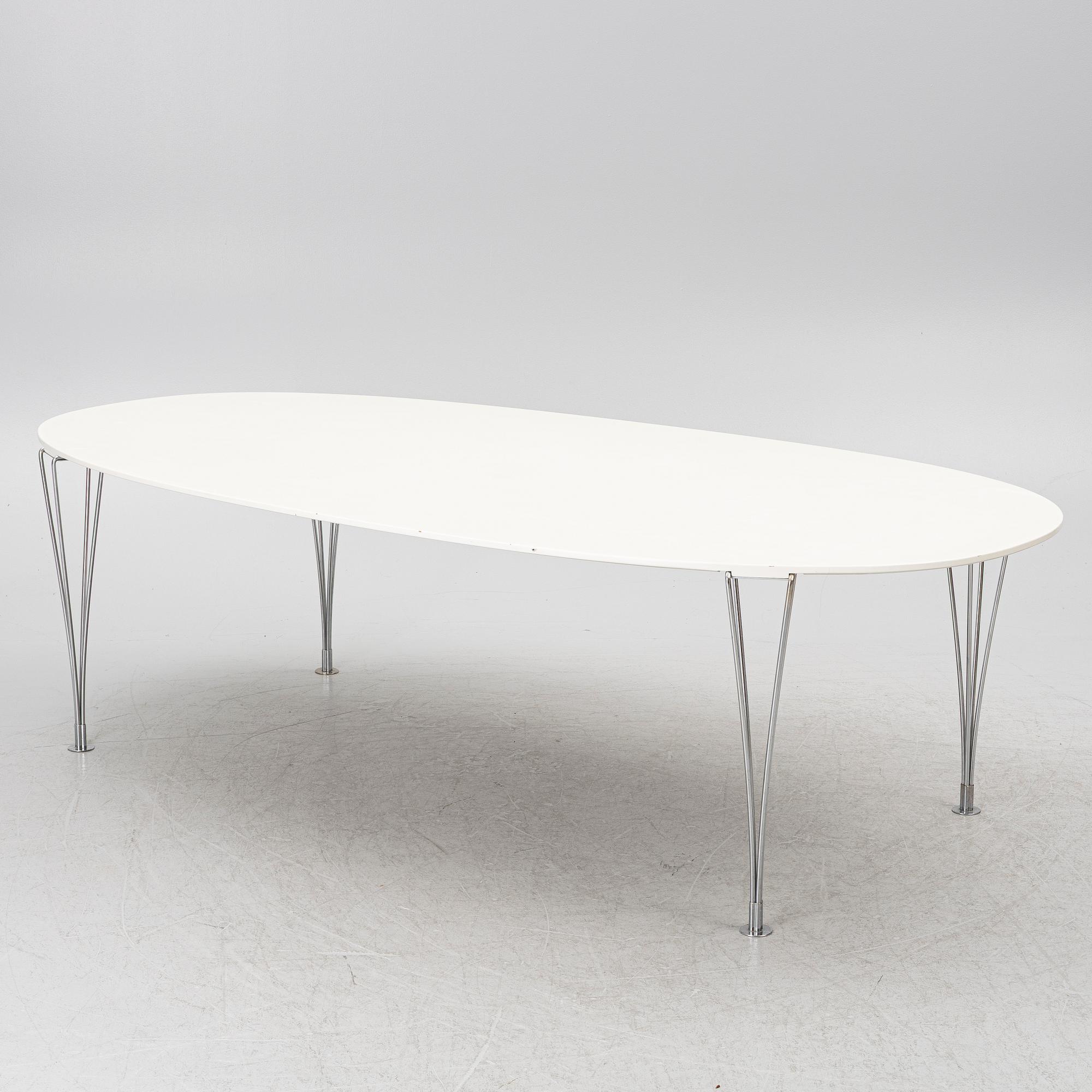 Bruno Mathsson & Piet Hein, table, Super eliptical", Bruno Mathsson International.