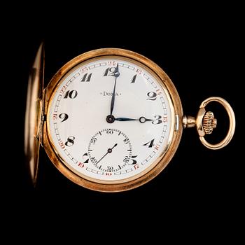 FICKUR, herr, 14K guld, savonett, Doxa, 1900-talets första hälft.