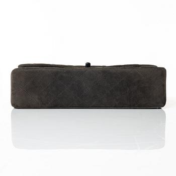 Chanel, A brown suede "Medium Double Flap Bag", 1997-1999.