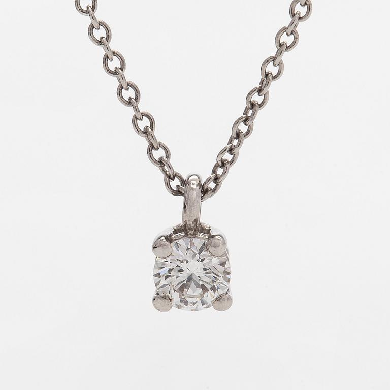Tiffany & Co, kaulakoru, platinaa ja briljanttihiottu timantti.