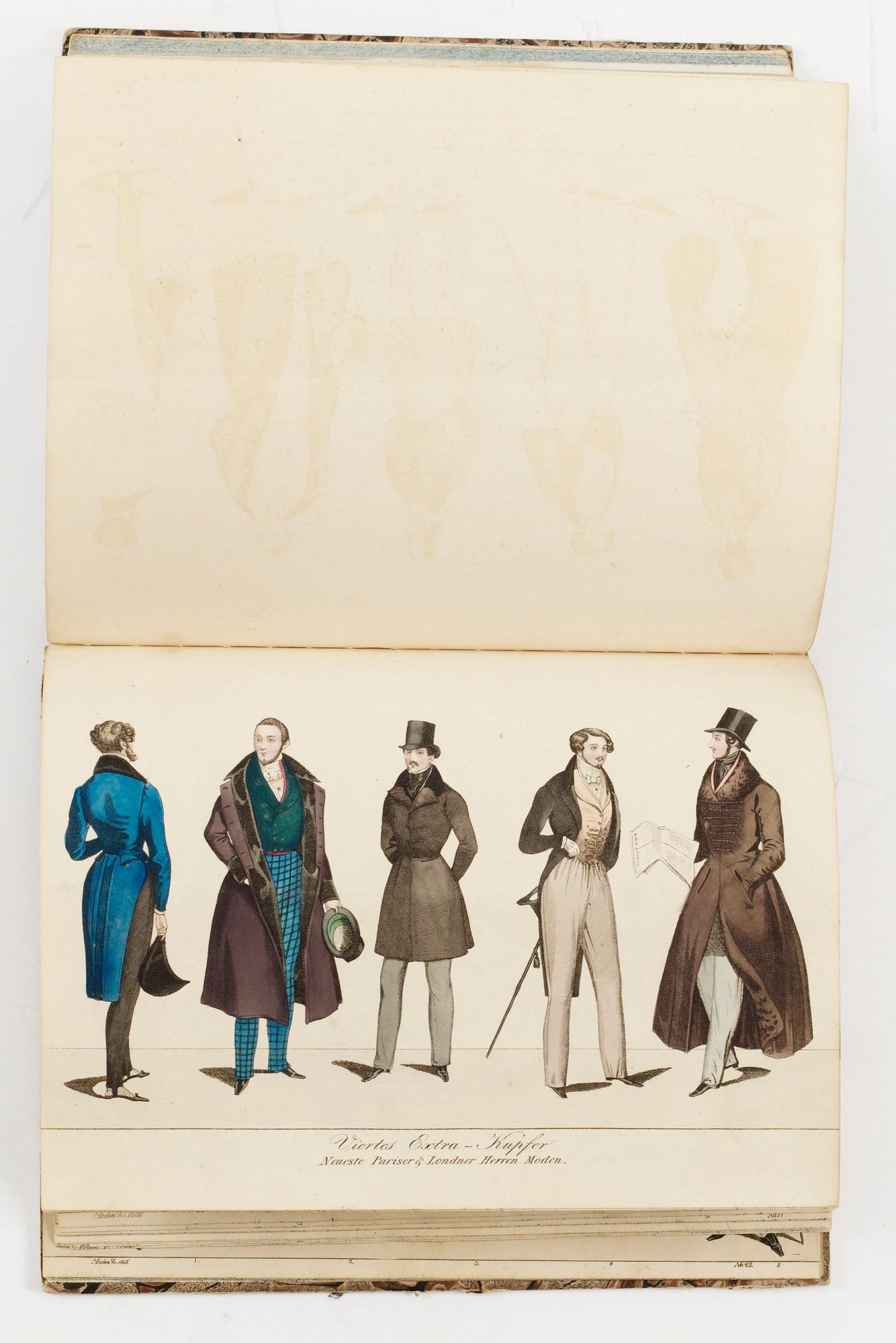 BOK. "Courrier du beau monde. Journal des modes. des moeurs, de la litterature, des arts et des connaissances usuelles".