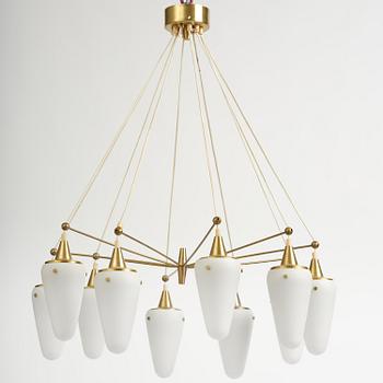 Hans-Agne Jakobsson, an imposing ceiling lamp, Hans-Agne Jakobsson AB, Markaryd, 1950s.