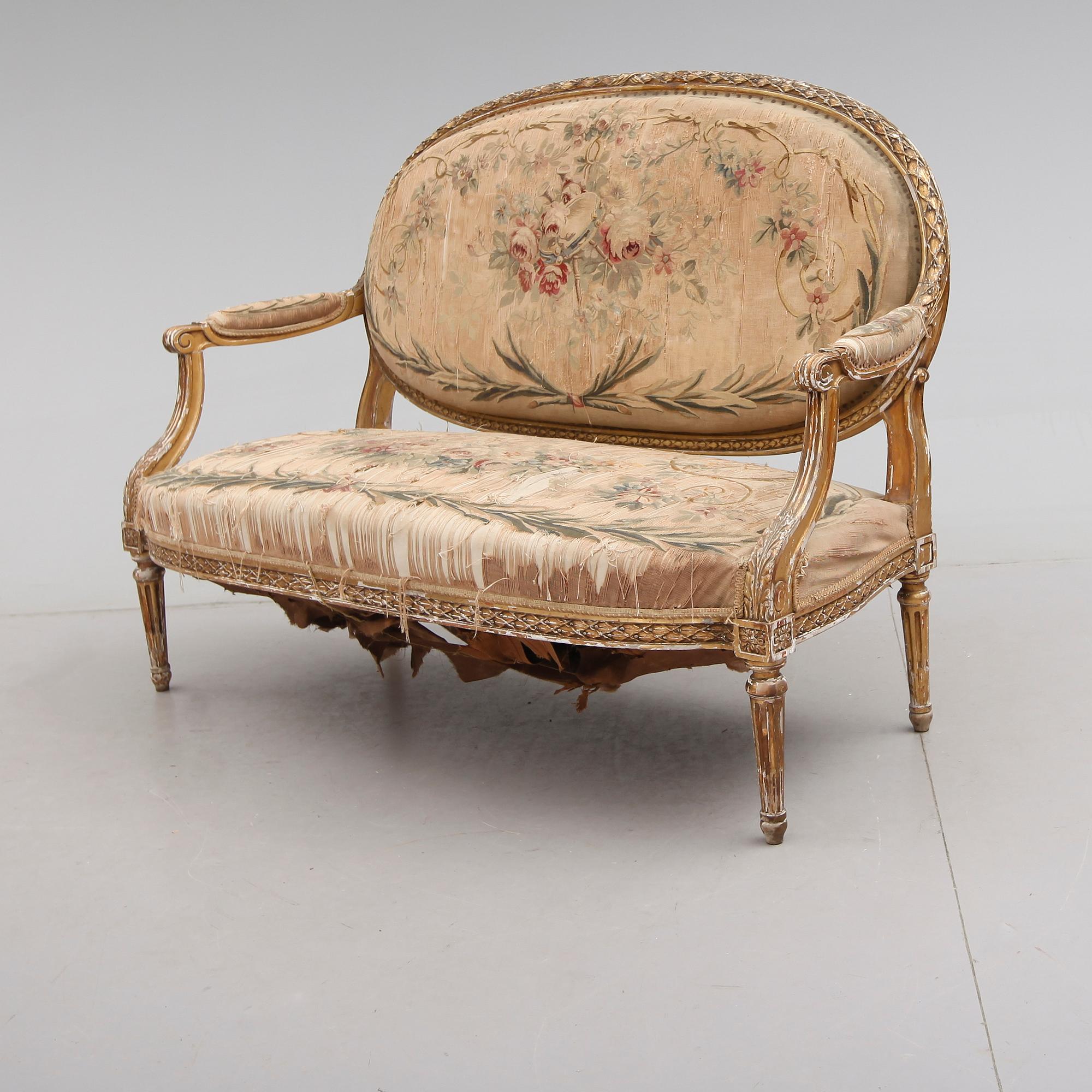SOFFA, Louis XVI, Frankrike, 1800-talets andra hälft.