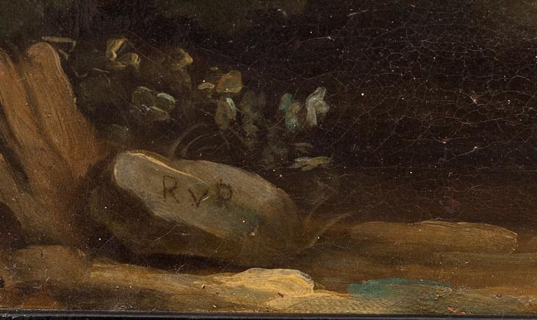 REMBRANDT HARMENSZ VAN RIJN, kopia efter, oljemålning på duk, monogramsignerad. 16/1700-tal.