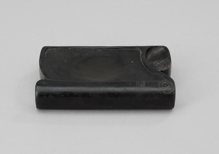An ink stone probably late Qing dynasty.