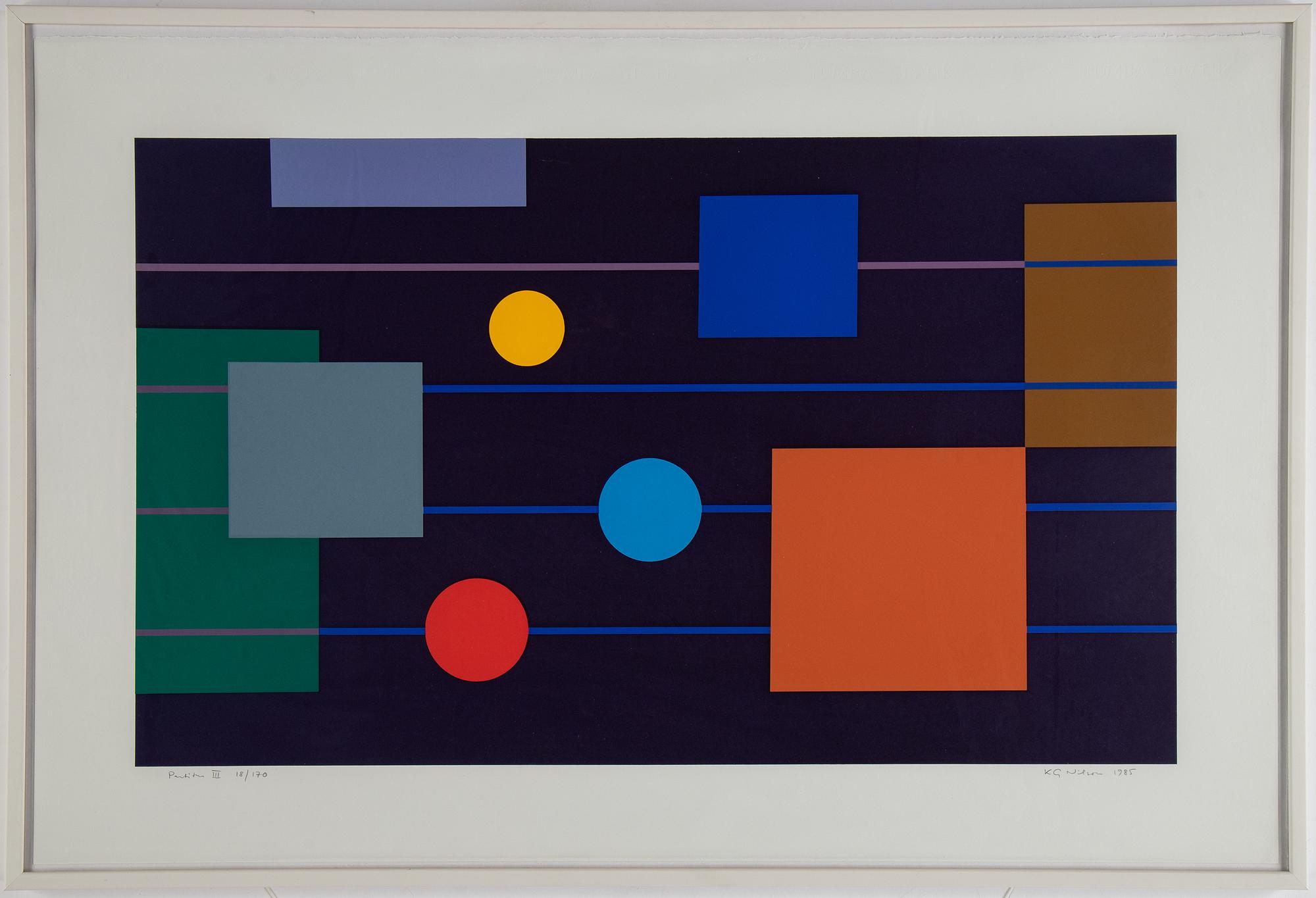 KG NILSON, lithograph in colours, 1985, signed 18/170.