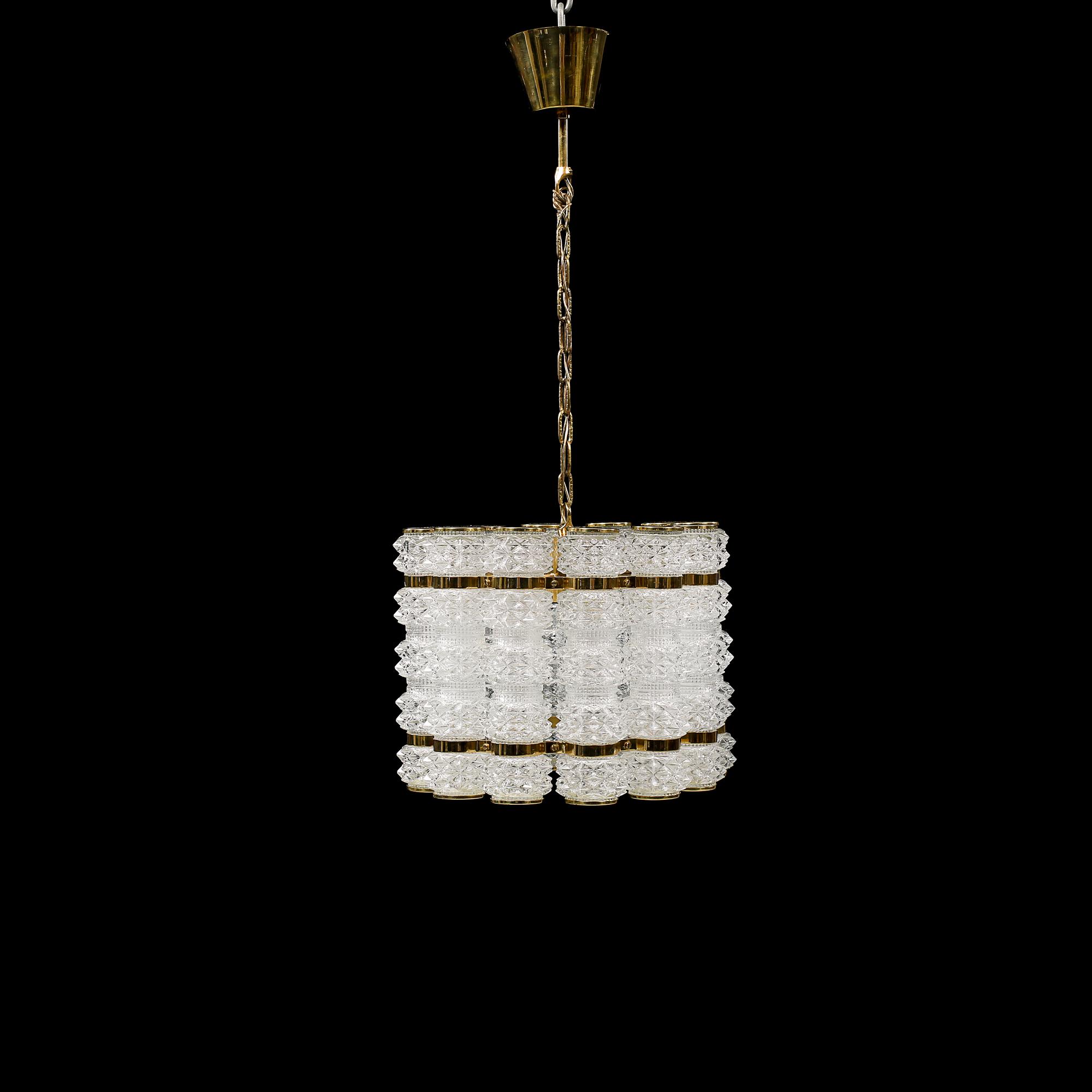 TAKLAMPA, 1900-talets andra hälft, total höjd 69 cm.