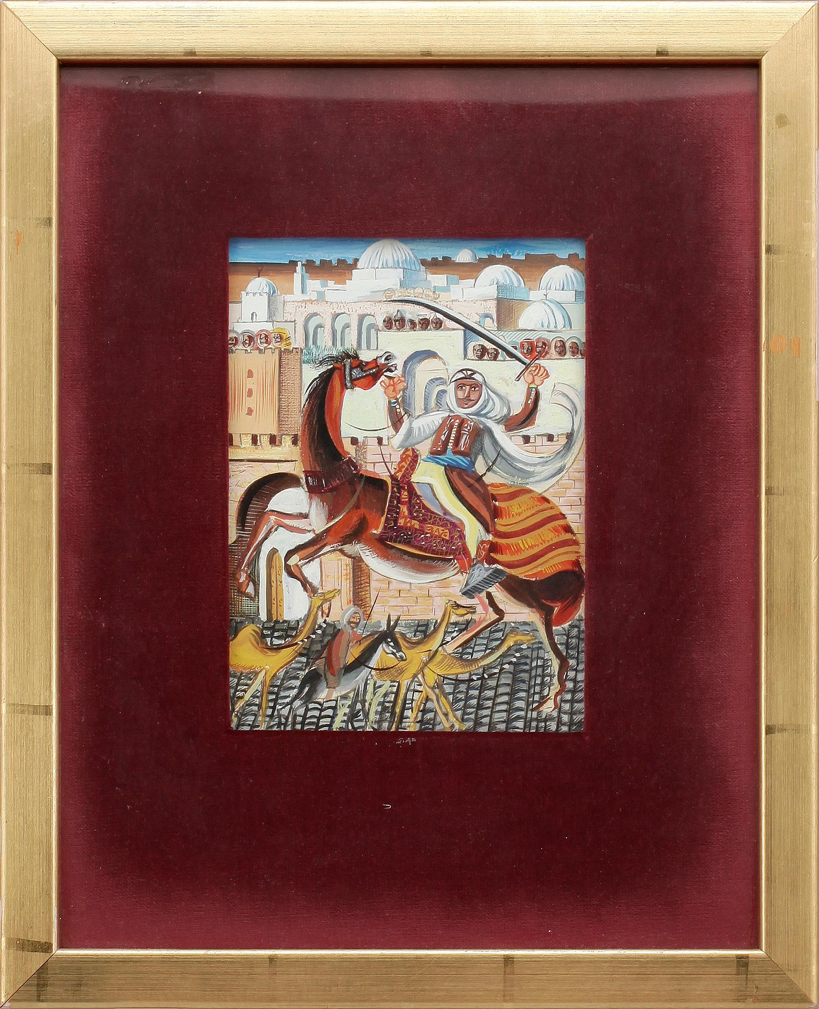 HATEM EL MEKKI, blandteknik, ej sign.