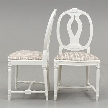 STOLAR, 4 stycken. Gustaviansk stil, 1900-talets andra hälft.