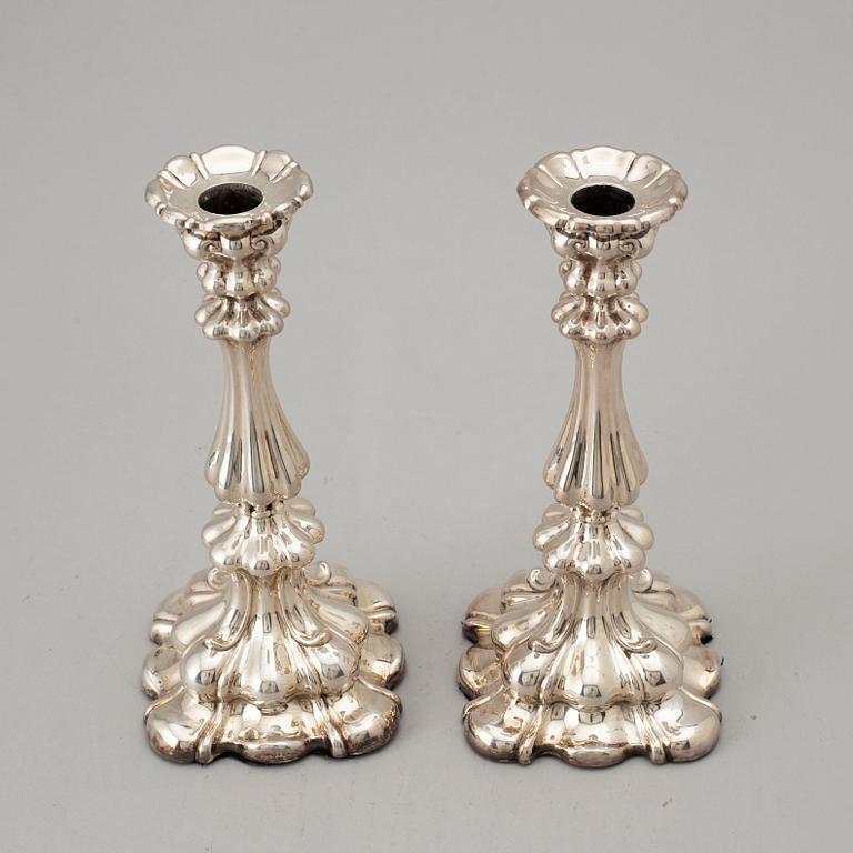 A pair of similar swedish silver candlesticks, K. Andersson, Stockholm 1927-28.