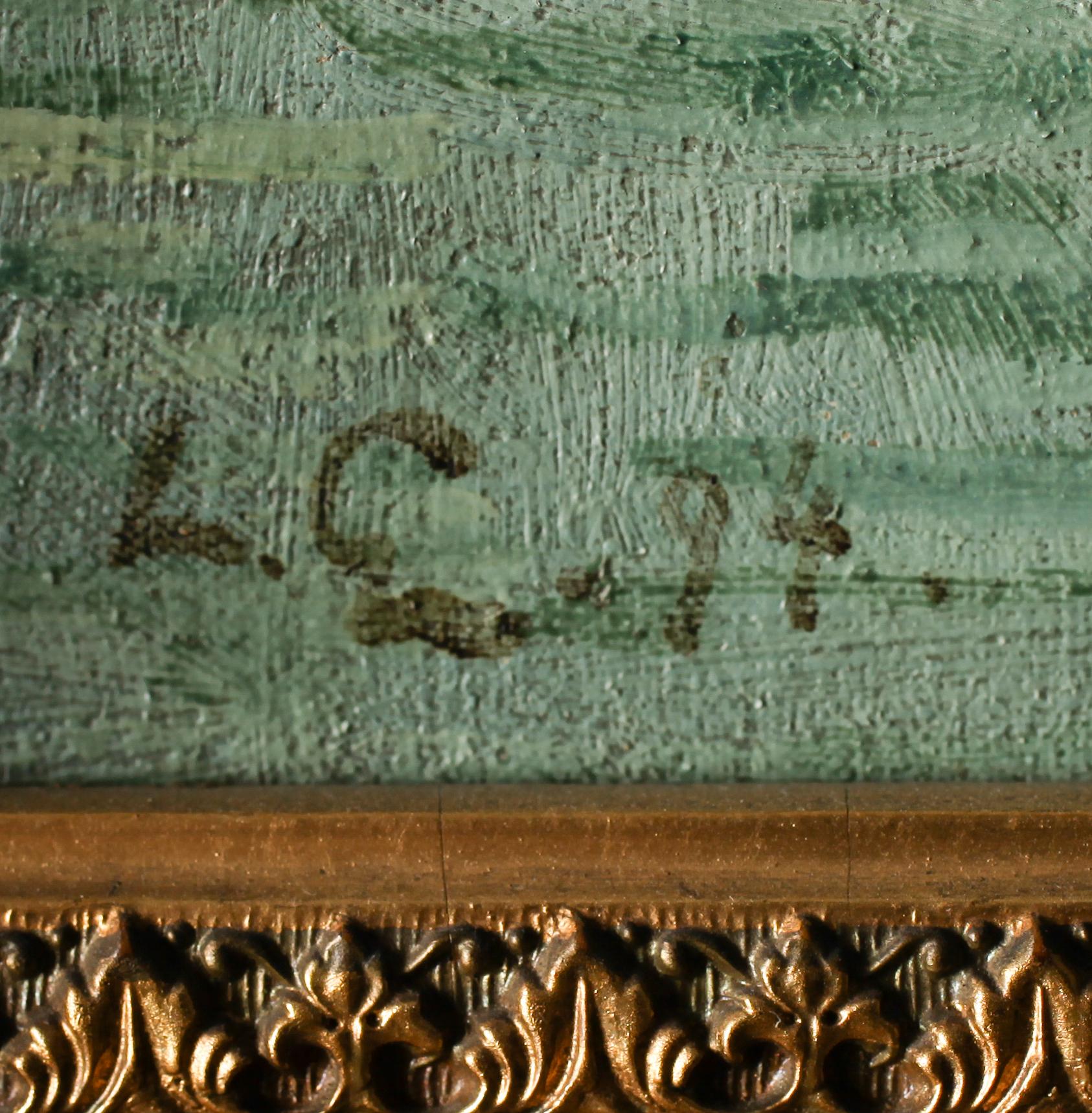 OIDENTIFIERAD KONSTNÄR, olja på duk, monogramsignerad och daterad 94.