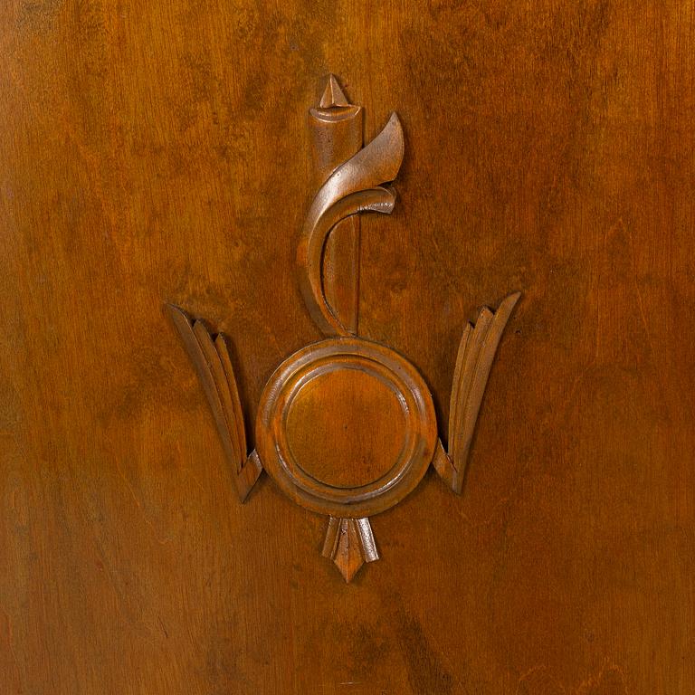 Bookcase with cabinet, 1930s.