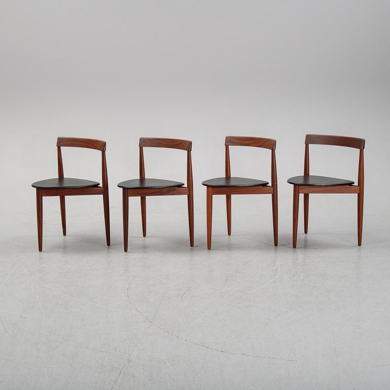 Hans Olsen, matbord och stolar, 4st, Frem Røjle, Danmark, 1950-tal.