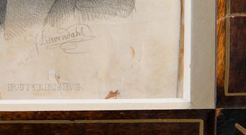 after, lithograph by F. Liewendahl, 1800s.