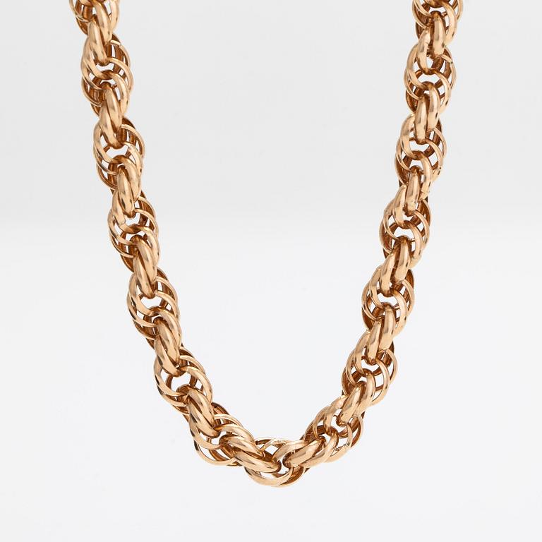 A 14K gold Cordell necklace, Kultakeskus, Hämeenlinna 1976.