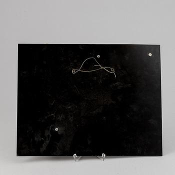 Jan Naliwajko, väggskulptur, plexiglas, signerad och daterad 1984.