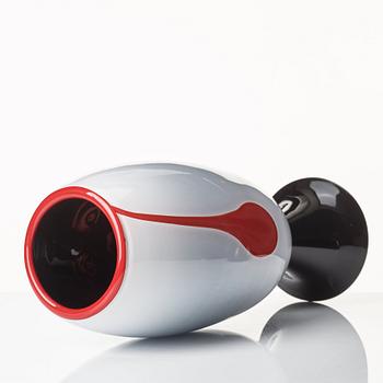 AKTAS Artglass, pokal med lock, "Goblet No 7", graal, Peter Hermansson och Micke Johansson, 2010, unik.