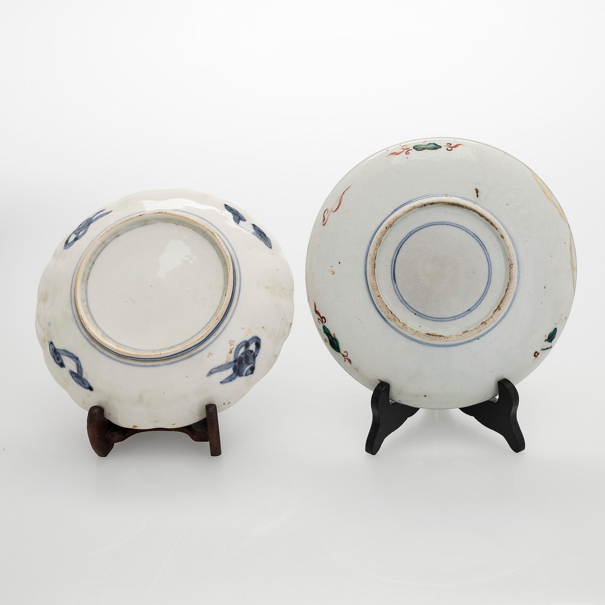 Vateja, 3 kpl, posliini, Japani 1800-luku.