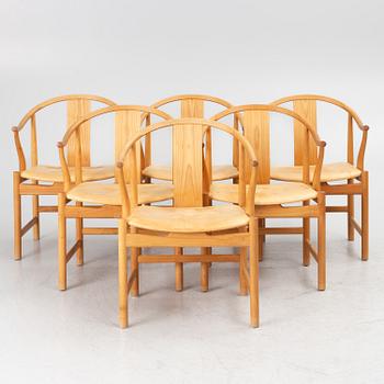 Hans J. Wegner, stolar, 6 st, modell PP66 "Kinastolen", PP Möbler, Danmark, 2001.