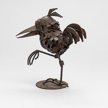 Veikko Haukkavaara, a metal sculpture, signed and dated -82.