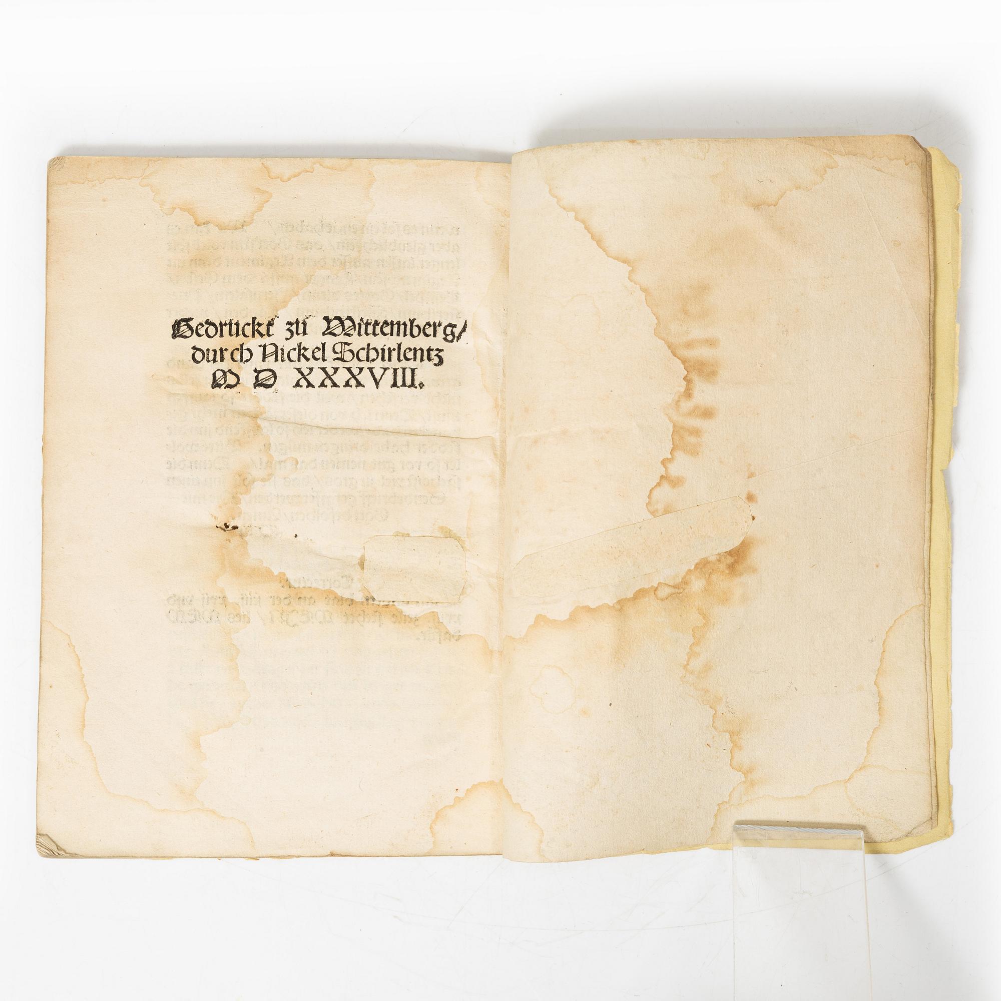 Martin Luther, 1538.