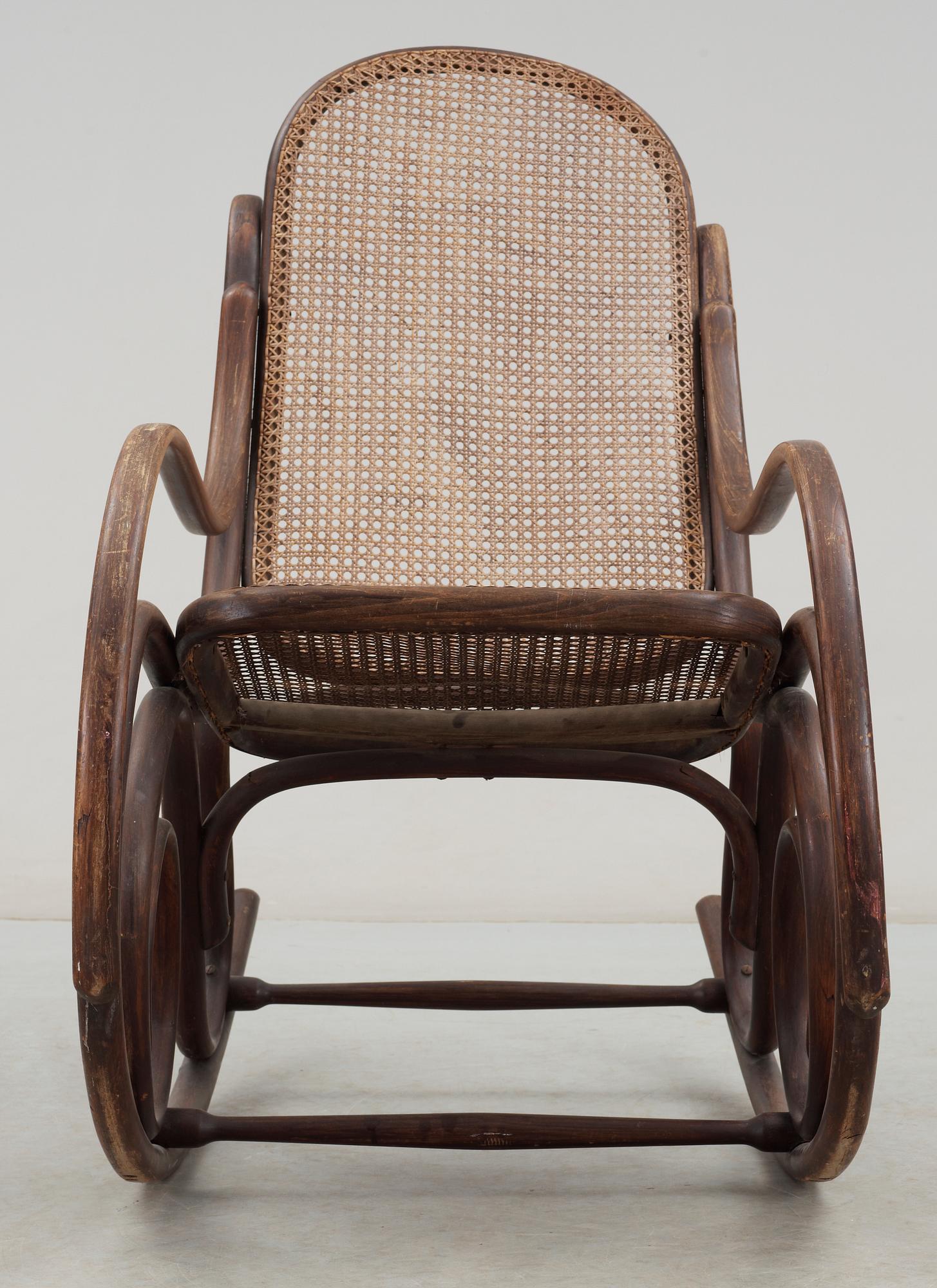 GUNGSTOL, av Thonet-typ, sekelskiftet 1900.