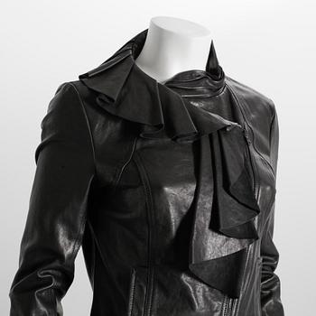 LEATHERJACKET, Diana von Furstenberg, size 6.
