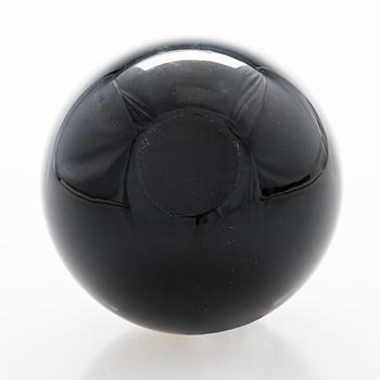 Timo Sarpaneva, glasskulptur. "Åskboll", 3595, signerad Timo Sarpaneva, Iittala -57.