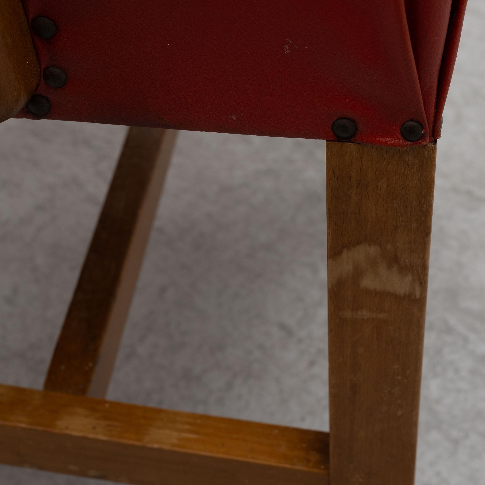 Josef Frank, a set of six armchairs, model B2163, Svenskt Tenn.